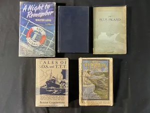 Bennet: White Star Line, RMS Titanic - five book covers