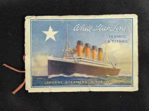 Faded: White Star Line, RMS Titanic, booklet of notes