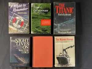 Padfield: White Star Line, RMS Titanic - six books