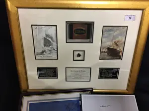 Millvina: White Star Line, RMS Titanic - framed items