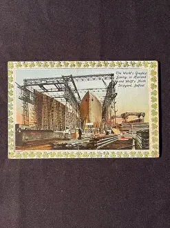 Shamrocks: White Star Line, RMS Titanic and Olympic, postcard