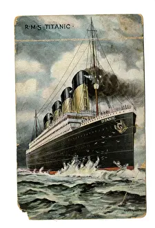 White Star Line, RMS Titanic - postcard