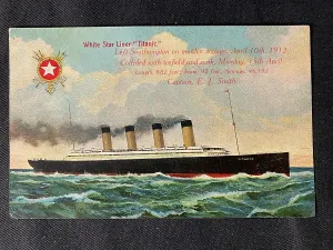 Postally: White Star Line, RMS Titanic - postcard