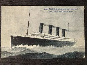 Gaines: White Star Line, RMS Titanic - postcard