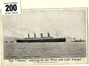 Henry Aldridge & Son Ltd.: White Star Line, RMS Titanic - postcard
