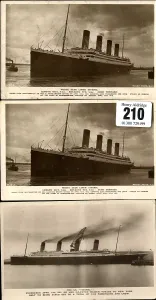 Postally: White Star Line, RMS Titanic - three postcards