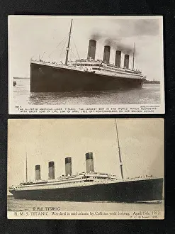 Beagles: White Star Line, RMS Titanic - two postcards