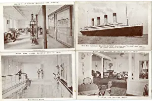 Henry Aldridge & Son Ltd.: White Star Line, RMS Titanic - four postcards