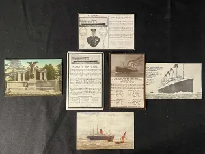 Henry Aldridge & Son Ltd.: White Star Line, RMS Titanic - six postcards