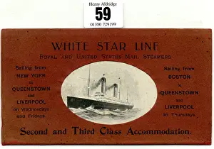 Describing: White Star Line, second and third class accommodation