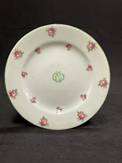 Stonier: White Star Line, Stonier rose pattern tea plate