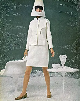 Welders: White wool suit by Cardin