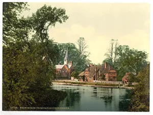 Pangbourne: Whitechurch, from Pangbourne Bridge, London and suburbs, Eng