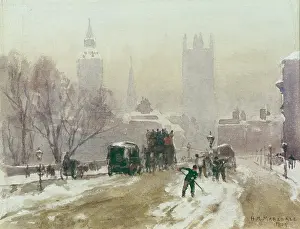 Menzies: Whitehall and Parliament ' snowscene