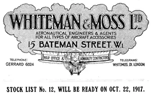 Whiteman: Whiteman & Moss Aeronautical Engineers