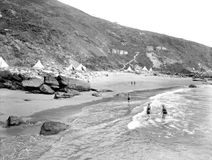 Whitsand: Whitsand Bay, the Beach 1930