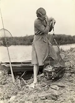 Anglia: A whopping catch of bream, Norfolk, 1933