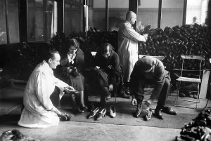 Charitable: WHW shoe distribution, 1933