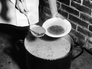 Charitable: WHW stew, 1933