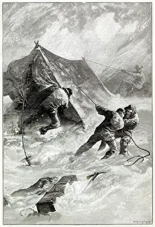 Pitches: WHYMPER PITCHES TENT 1879