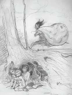 Sackful: Wicked goblin with stolen children
