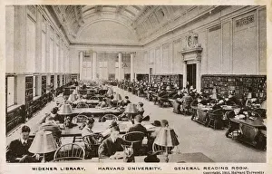 Widener: Widener Library at Harvard University, USA