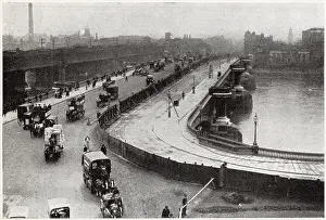 Rebuilding: Widening of Blackfriars Bridge, London 1908