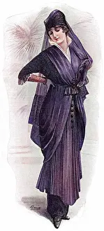 Widowhood: A widow's mourning dress, WW1