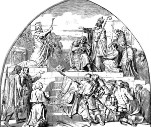 Saxons: Widukind, circa 730 - 807, Duke of the Saxons