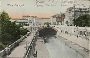 Jugendstil: Wien river at the city park