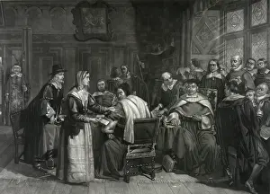 Bunyan: The wife of John Bunyan, interceding for his release from pr