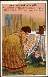 Accent: WIFE AND ROLLING PIN