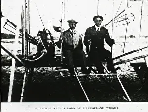 Wilbur: Wilbur Wright, right, with Ernest Zens
