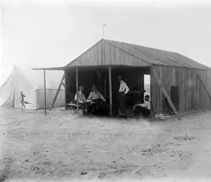Campers: Wilbur Wright of Wright Brothers at workshop