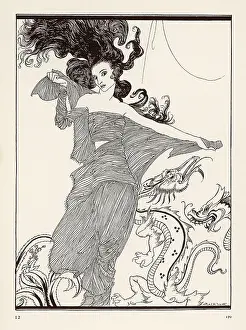 Untidy: Wild haired woman