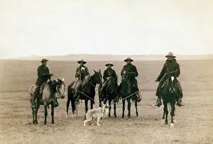 Roping: Wild West. Roping gray wolf, Cowboys take ?
