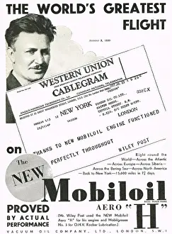 Mobiloil: Wiley Post Chooses Mobiloil