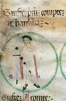 Parchment: Wilfred I the Hairy (840-897). Parchment