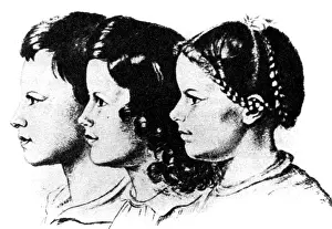 Gottingen: Wilhelm Grimm, his children, 19th century