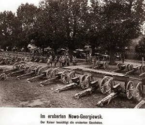 Wilhelm II at the conquered city Nowo-Georgiewsk 1915