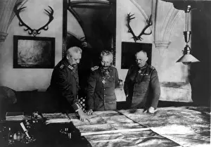 Abdicated: Wilhelm II, German Kaiser with His Generals