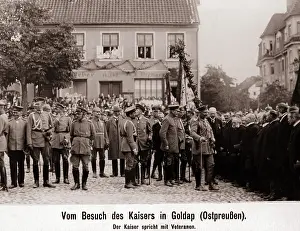 Goldap: Wilhelm II in Goldap 1917