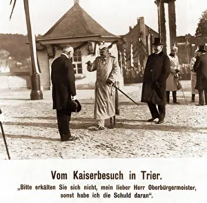 Gesticulate: Wilhelm II in Trier, at the inauguration of