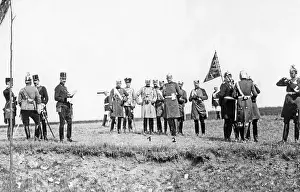 Helmuth: Wilhelm II and von Moltke at a maneuver, 1908