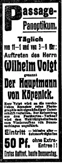 Koepenick: Wilhelm Voigt