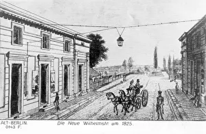 Wilhelmstrasse: Wilhelmstrasse in Berlin, around 1825