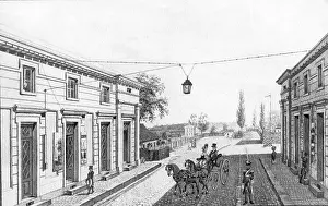 Neue: Wilhelmstrasse in Berlin, around 1825