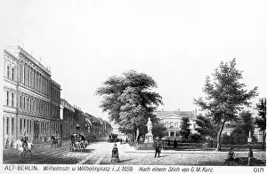 Wilhelmplatz: Wilhelmstrasse in Berlin, 1859