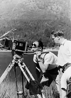 Forst: Willi Forst during filming