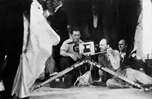 Forst: Willi Forst during the filming for Maskerade, 1934